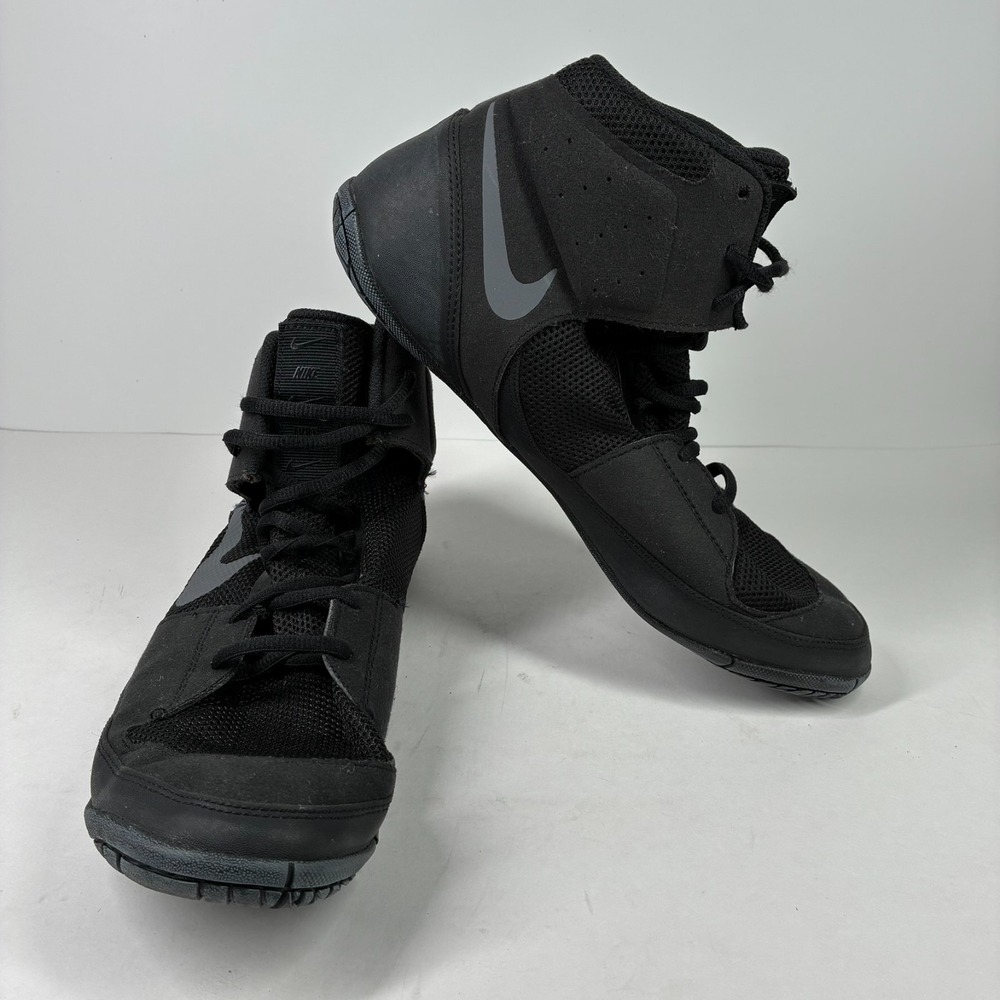 Nike Fury Men's US 11.5 Black Dark Gray Wrestling Boxing MMA Shoes AO2416-010 - Picture 14 of 16